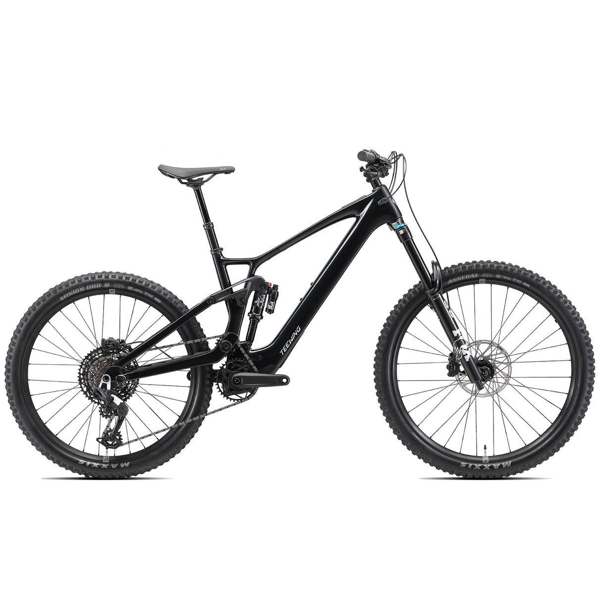 Teewing Flux One A Black ebike with avinox motor