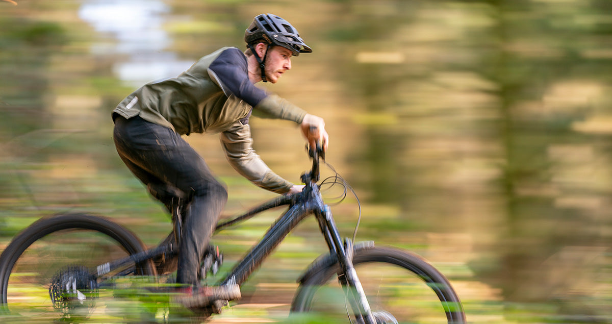 riding Teewing flux one ebike on a trail - video cover